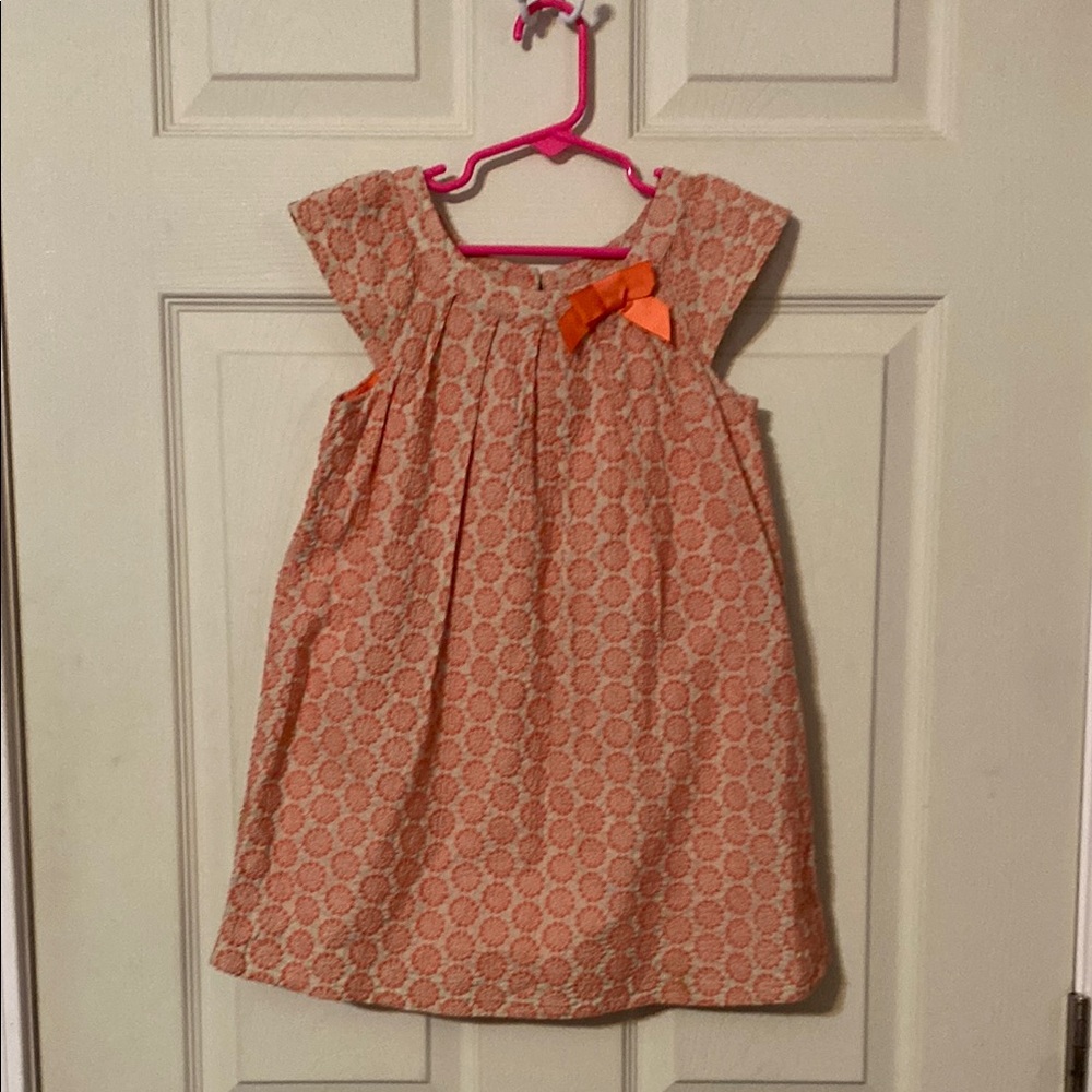 Cherokee  Orange Patterned Kids Dress